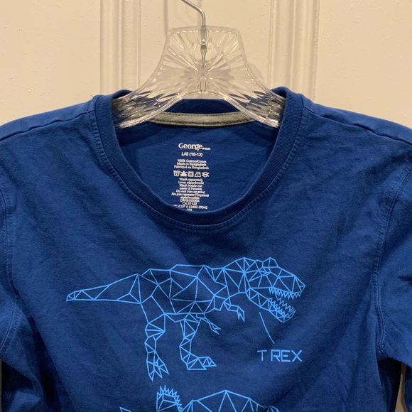 George Geometric Dinosaur Long Sleeve T-Shirt - Size L (10-12) - Picture 3 of 3